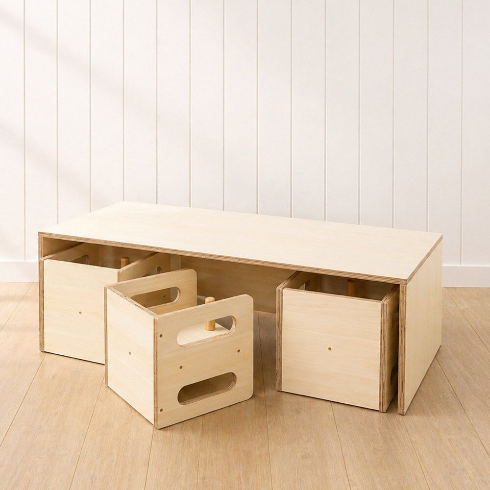 Curiate Toddler Table with Poppet Chairs