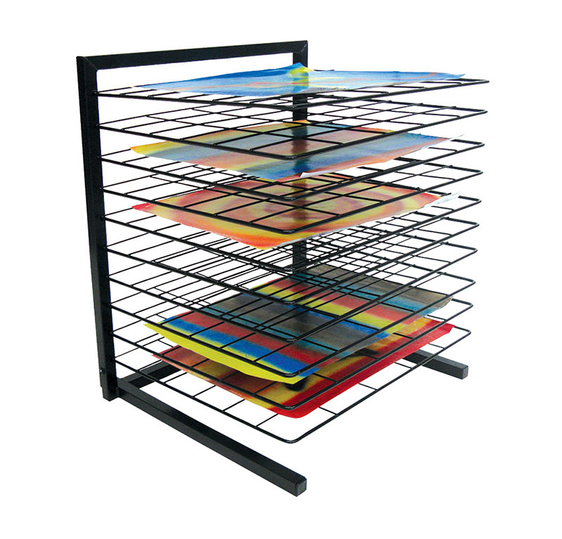 Tidee-Dry Metal Art Drying Rack - 10 Shelf Hinged - Desk Top