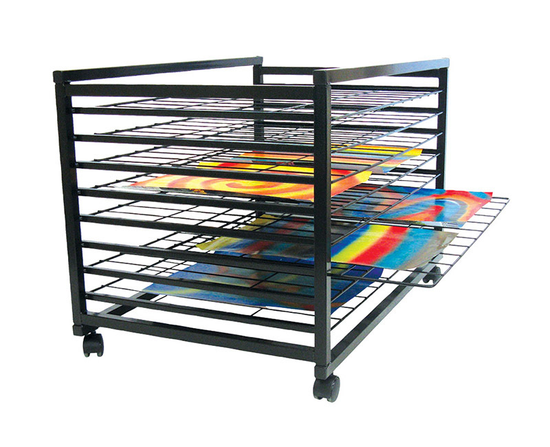 Tidee-Dry Metal Art Drying Rack - 8 Shelf Sliding - Under Bench