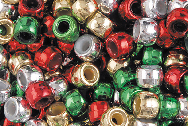 >Pony Beads - Christmas 1000pk