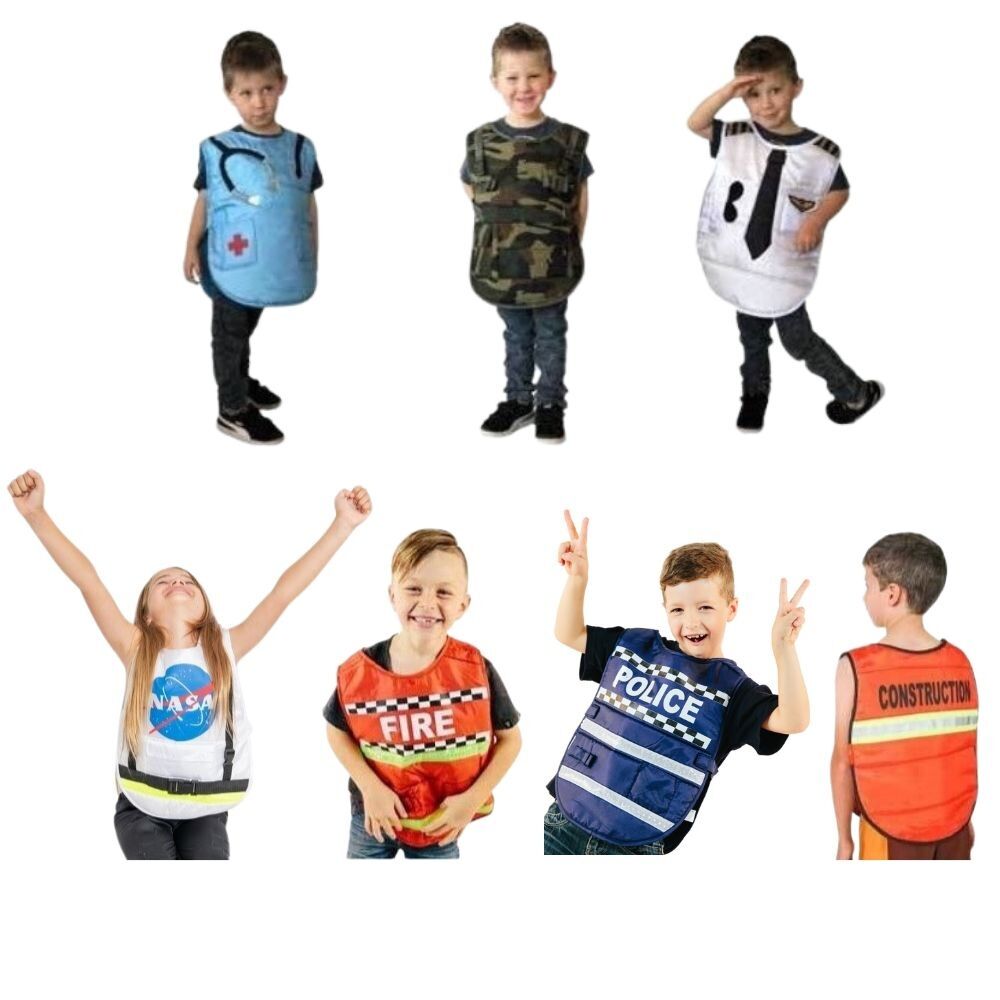 Occupation Dress Up Vests - Set of 7