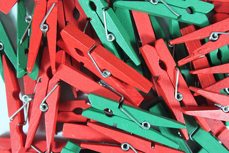 >Christmas Mini Wooden Pegs - 48pcs
