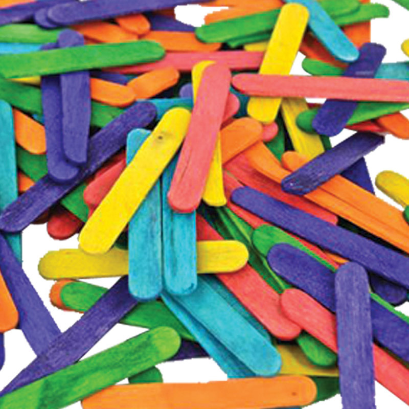 Mini Pop Sticks 1000pk - Assorted Colours