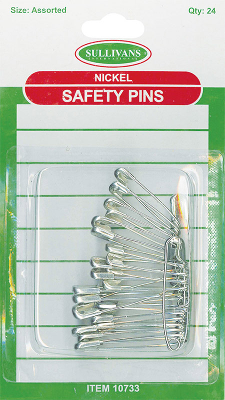 Safety Pins - Assorted Sizes 24pk
