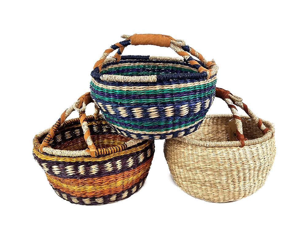 Seagrass Baskets - Medium Round Set of 3