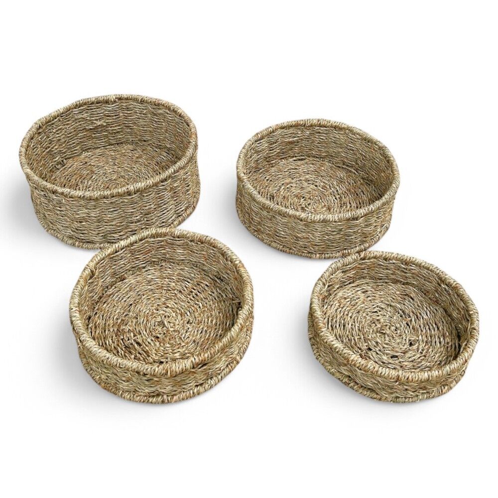 Seagrass Baskets - Round Stacking Set of 4