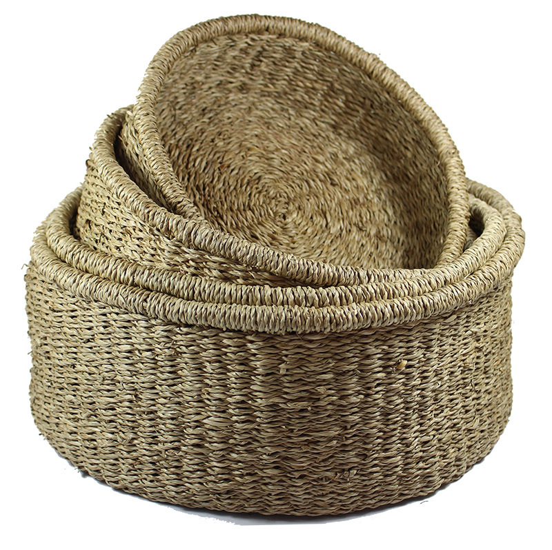 Seagrass Baskets - Round Stacking Set of 4