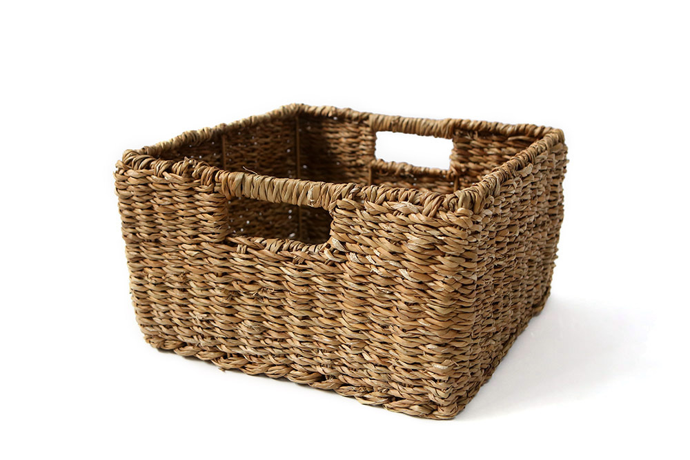 Seagrass Square Basket - 37 x 37 x 20.5cmH