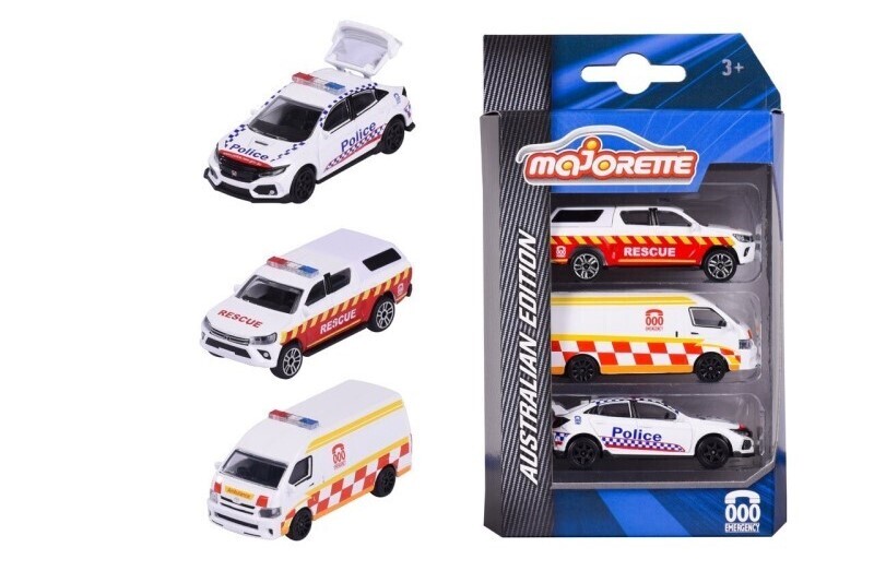 Majorette Vehicles - Triple Zero Vehicles 3pk