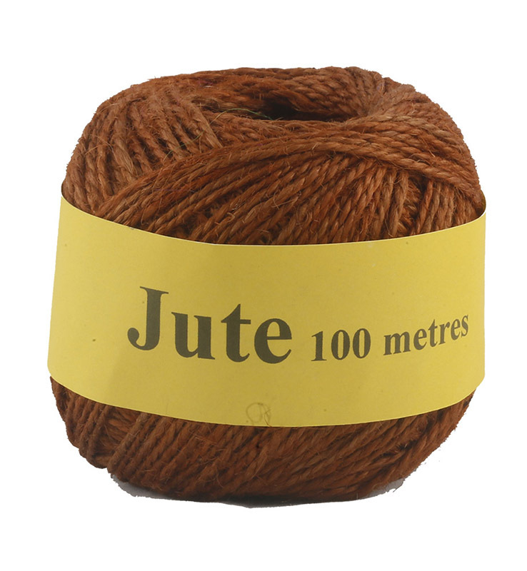 Jute Cord 2 Ply Roll 100m - Brown