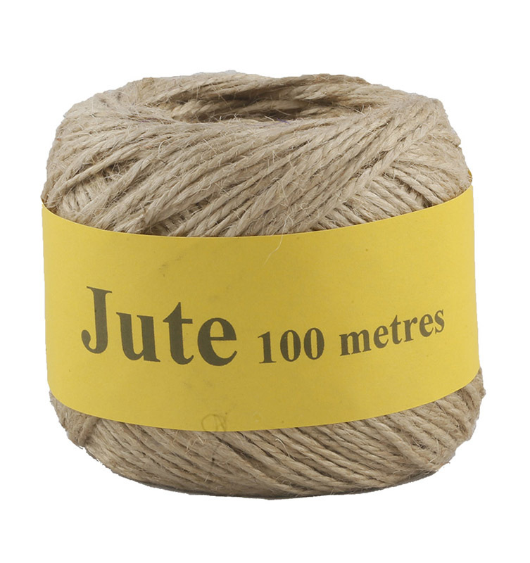 Jute Cord 2 Ply Roll 100m - Natural