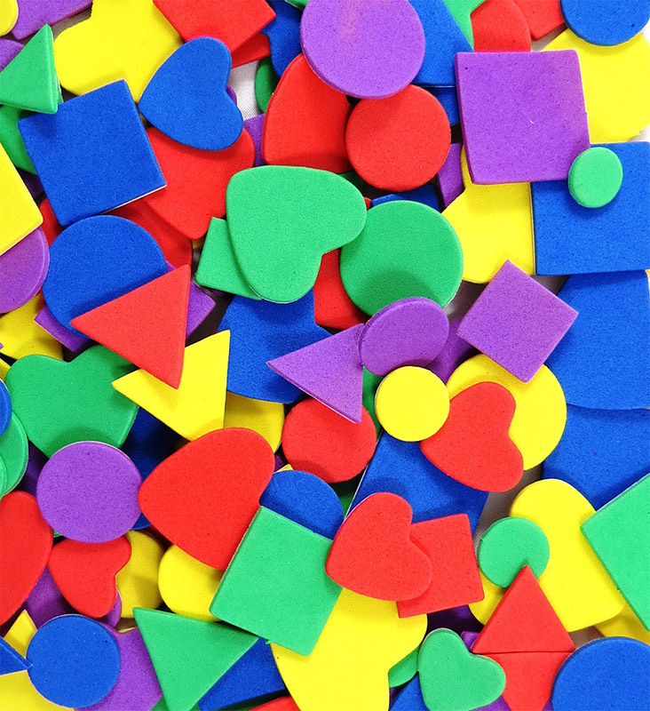 Foam Stickers Assorted - Geometric Shapes 600pcs