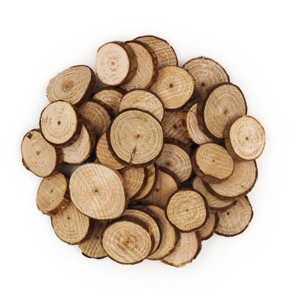 Round Wooden Slices - 500g