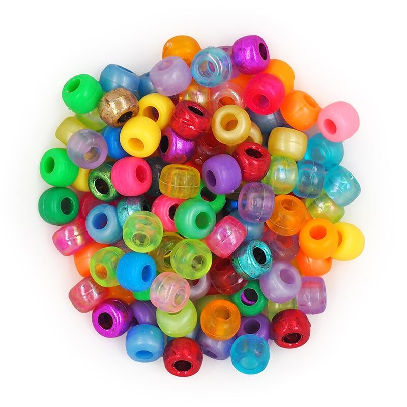 Pony Beads - Lux Mix 250gms