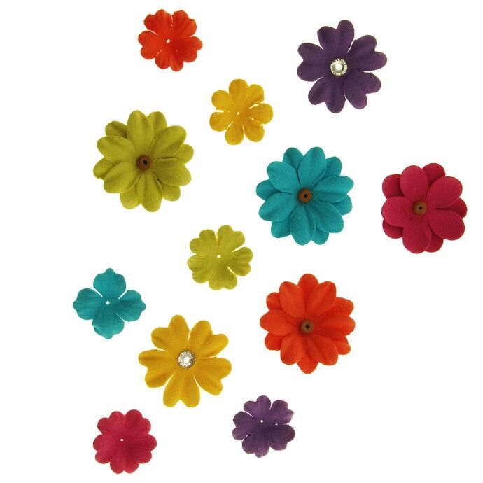 Spring Flowers Brights - 60pcs