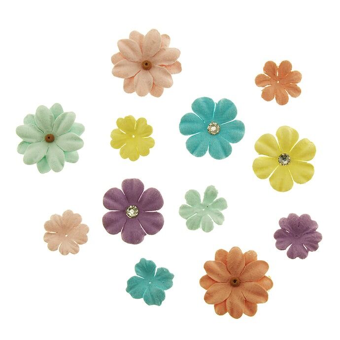 Spring Flowers Pastels - 60pcs