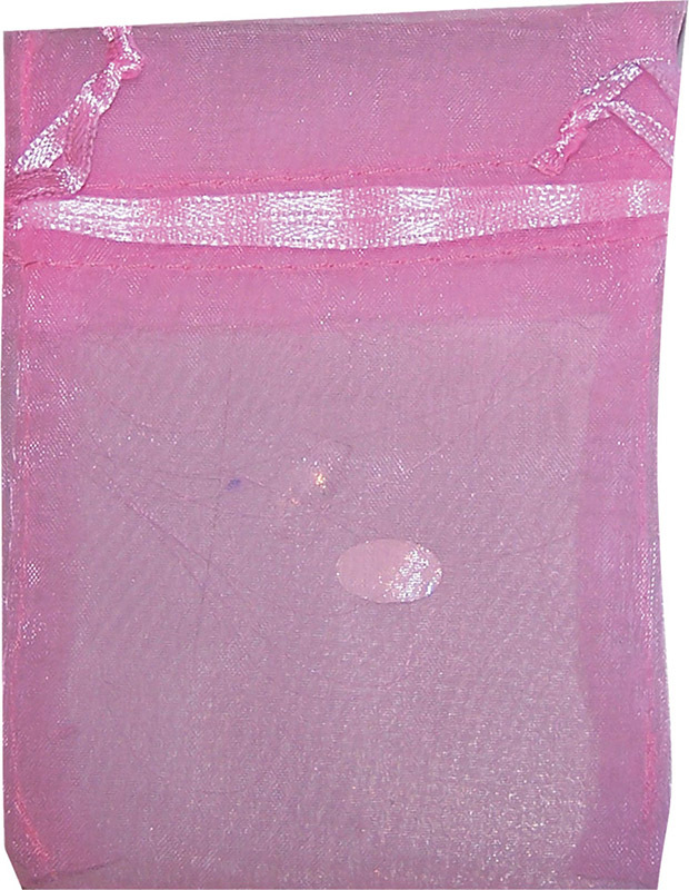 Organza Draw String Bag - 110 x 75mm Hot Pink