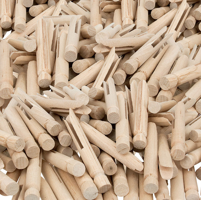 Natural Wooden Dolly Pegs - 48pk