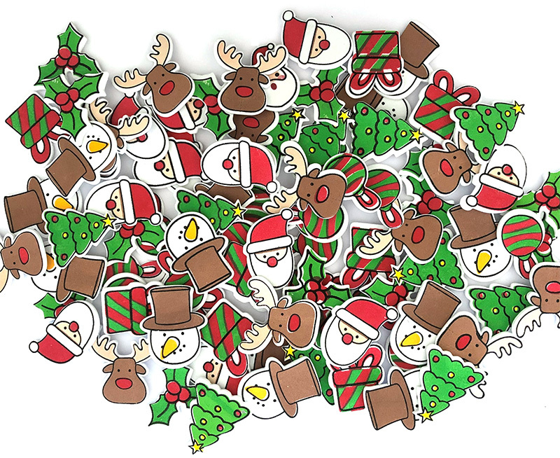 >Foam Printed Stickers - Christmas Traditional 87pcs