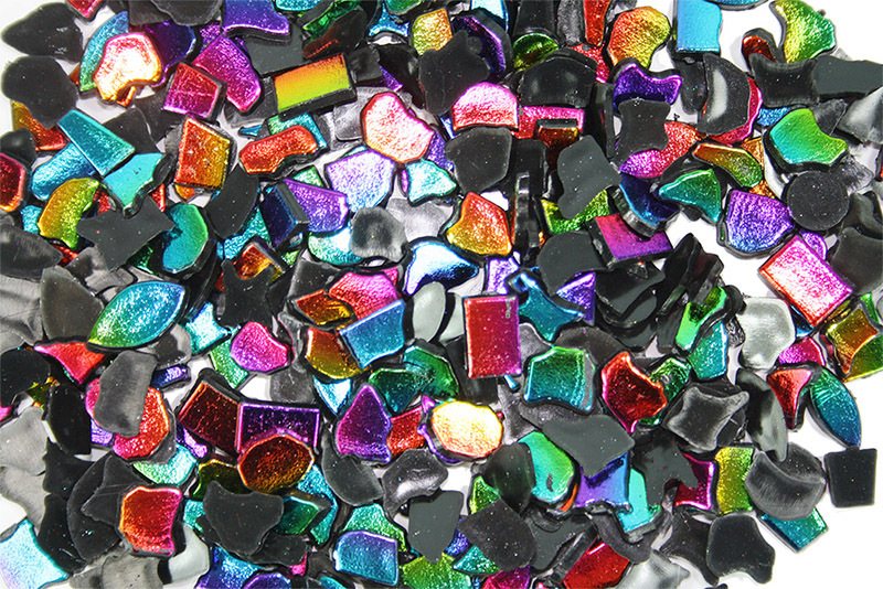 Mosaic Tiles Plastic Small - Rainbow 150g
