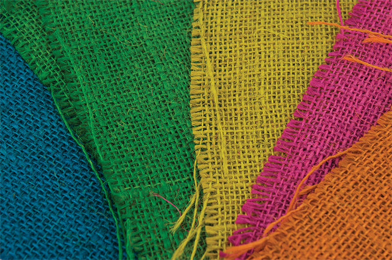 Hessian Squares 10pk - Assorted