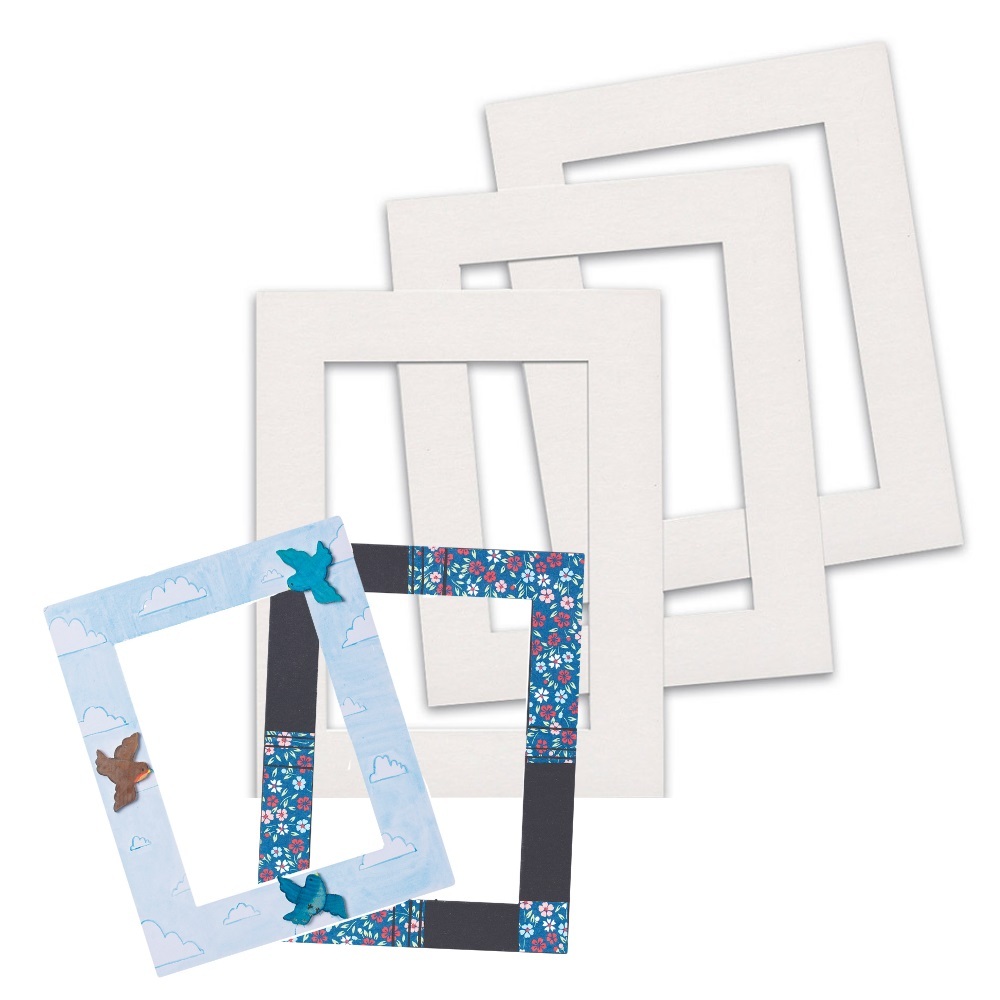 Pre-Cut Mounts or Frames Black/White 10pk - A4 Size