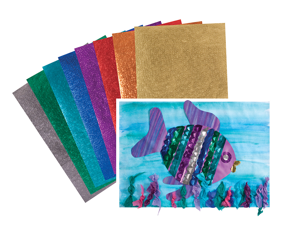 Metallic A4 Scale Paper - Assorted 40pk