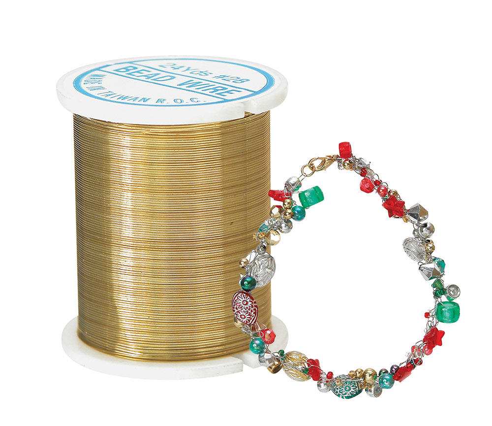 Beading Wire - Gold 22m