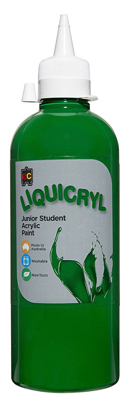 EC Liquicryl Paint - 500ml Brilliant Green