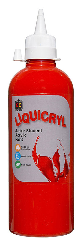 EC Liquicryl Paint - 500ml Brilliant Red