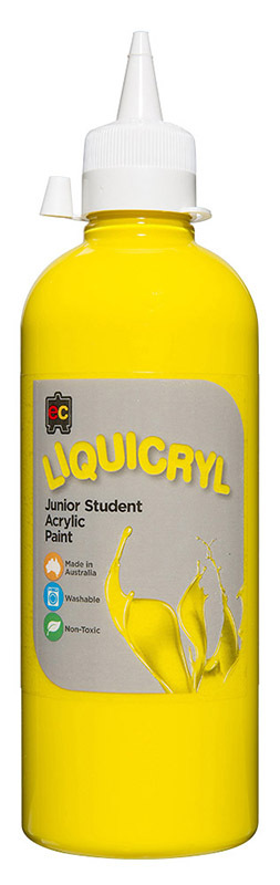 EC Liquicryl Paint - 500ml Brilliant Yellow