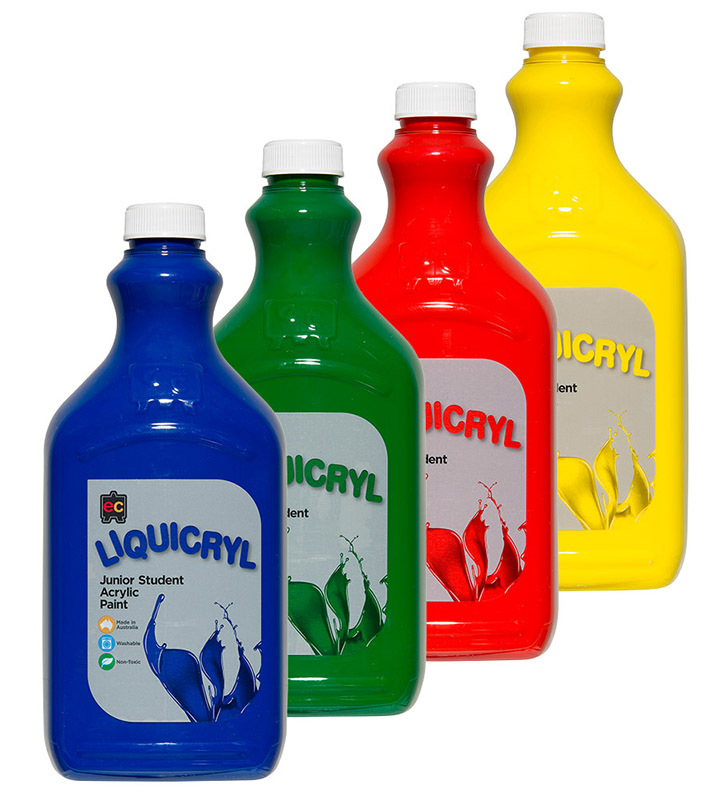 EC Liquicryl Paint 2L - Popular Colours Set of 4