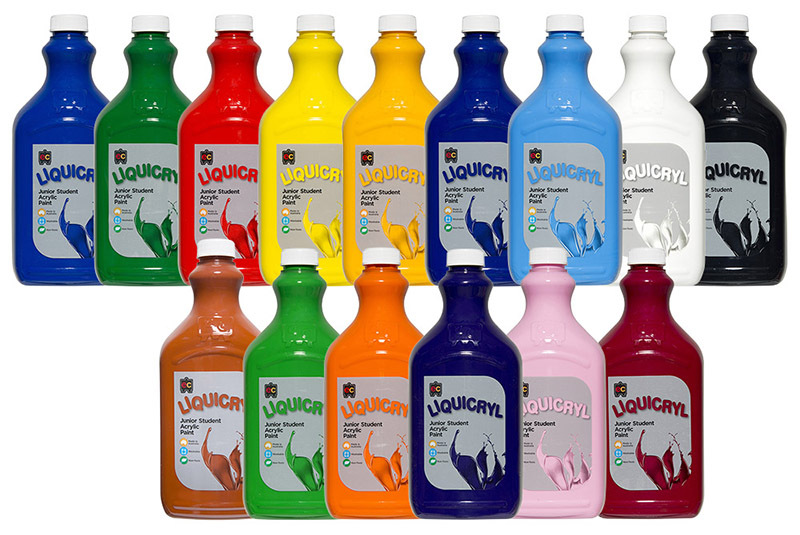 EC Liquicryl Paint 2L - Full Classroom Set of 15