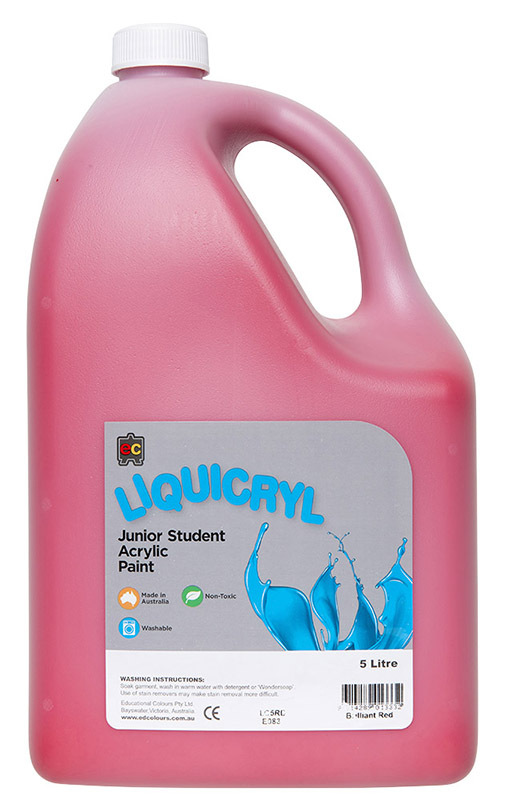 EC Jumbo Liquicryl Paint 5L - Brilliant Red