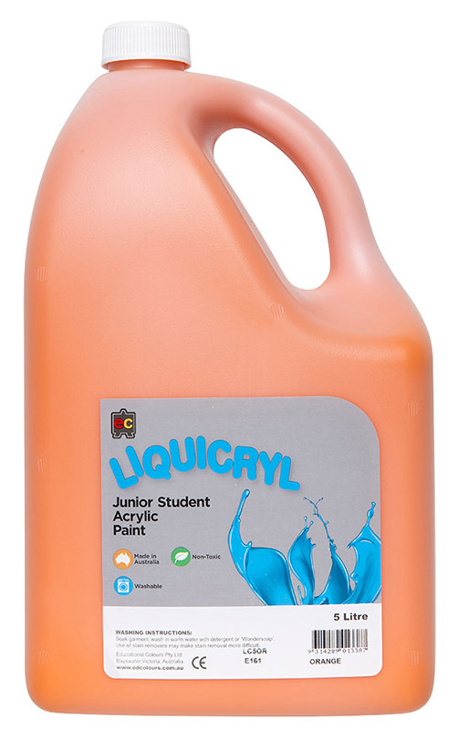 EC Jumbo Liquicryl Paint 5L - Orange