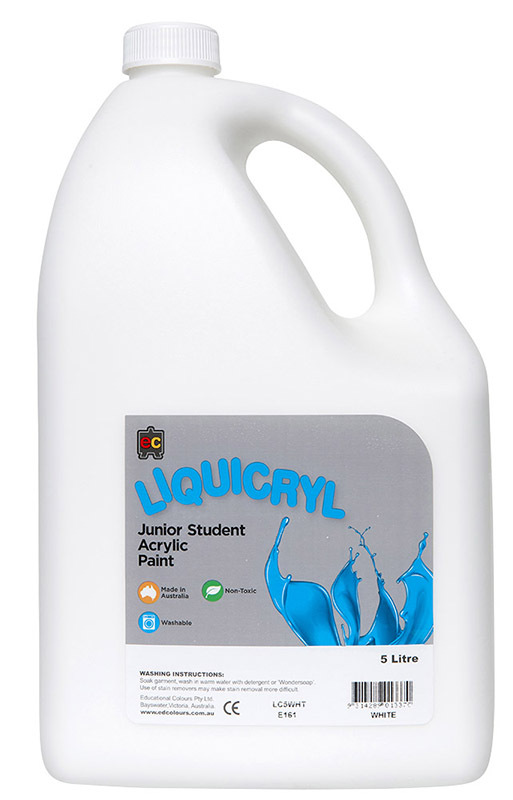 EC Jumbo Liquicryl Paint 5L - White