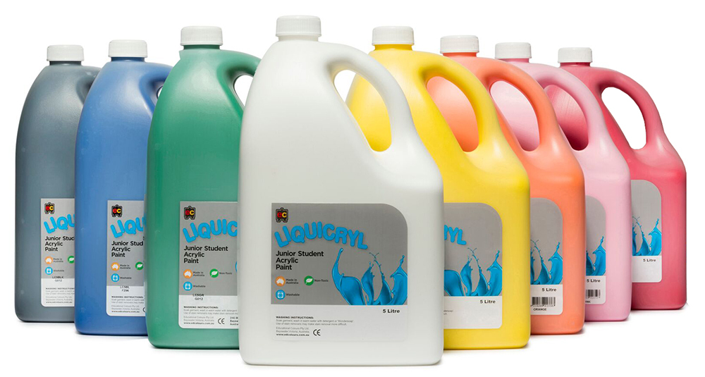 EC Jumbo Liquicryl Paint 5L - Set of 8