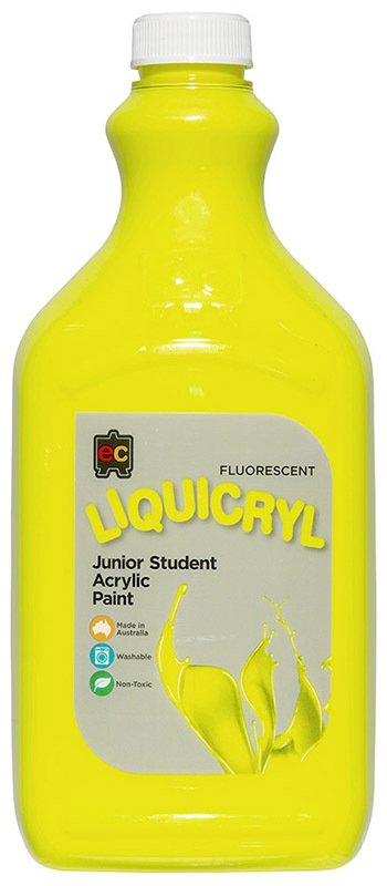 EC Fluorescent Liquicryl Paint 2L - Yellow