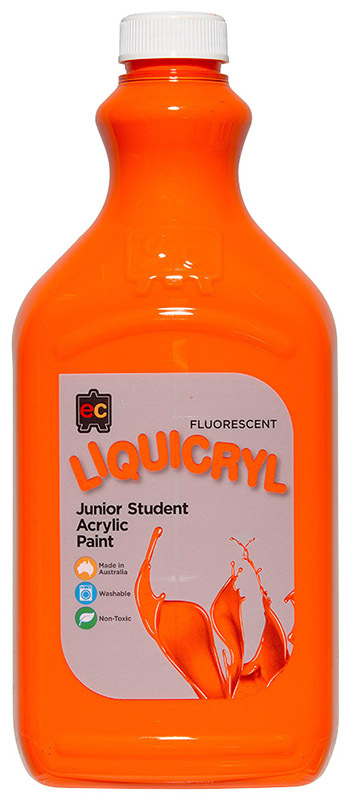 EC Fluorescent Liquicryl Paint 2L - Orange