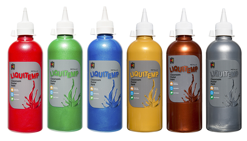EC Liquitemp Metallic Paint 500ml - Set of 6