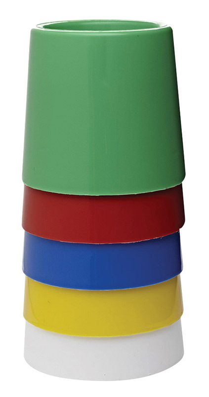 Water Pots - Large Assorted Colours Set of 5