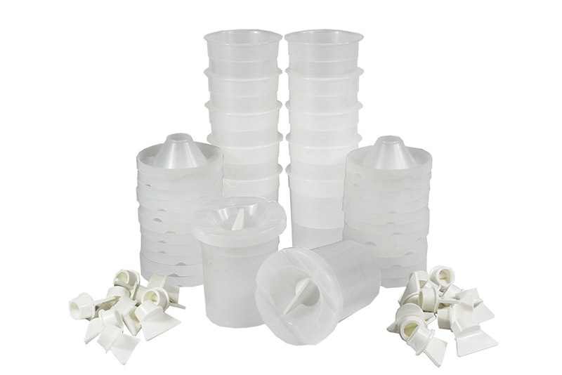 Premium Safety Paint Pots - Set of 12 with Pots, Stoppers & Lids