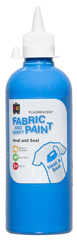 EC Fluorescent Fabric Paint - Pink - 500ml, Fabric Paint