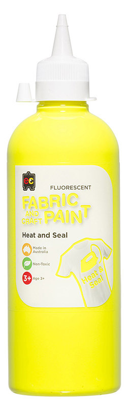 EC Fabric & Craft Fluorescent Paint 500ml - Yellow