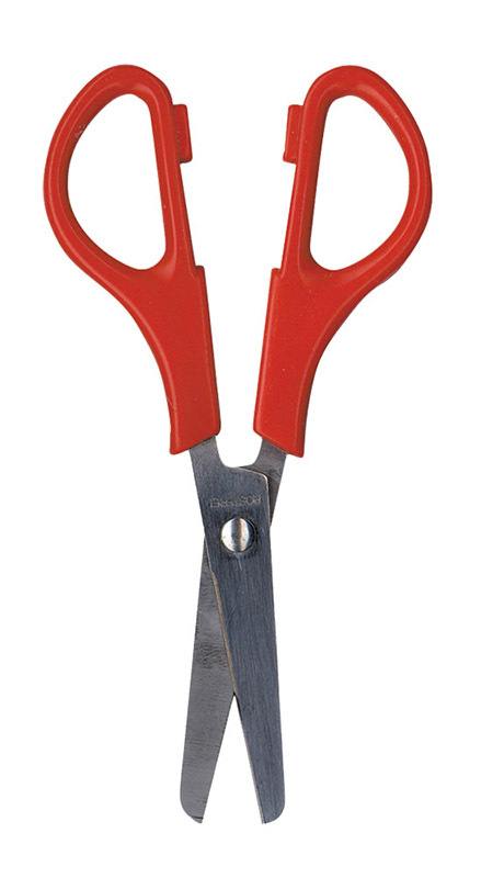 Kindy Stainless Steel Scissors - Right Hand 130mm Red Handle
