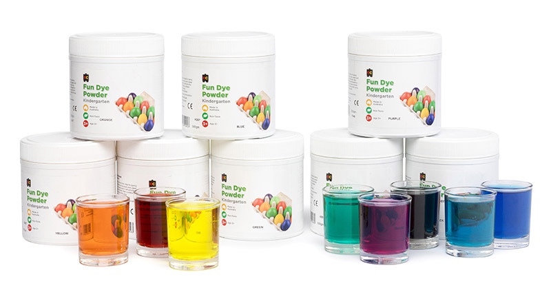 EC Craft Fun Dye Powder 500g - Set of 8