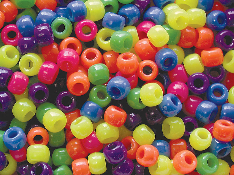 Pony Beads - Neon Multi 1600pk