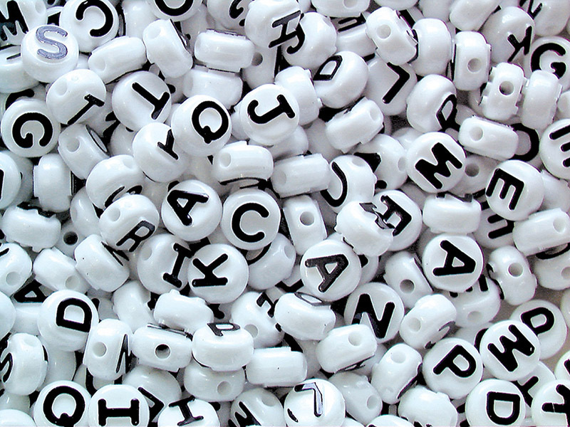Pony Beads - Alphabet Mix 350pk