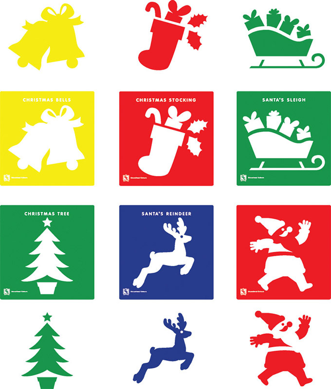 >Stencils Christmas - Set of 6
