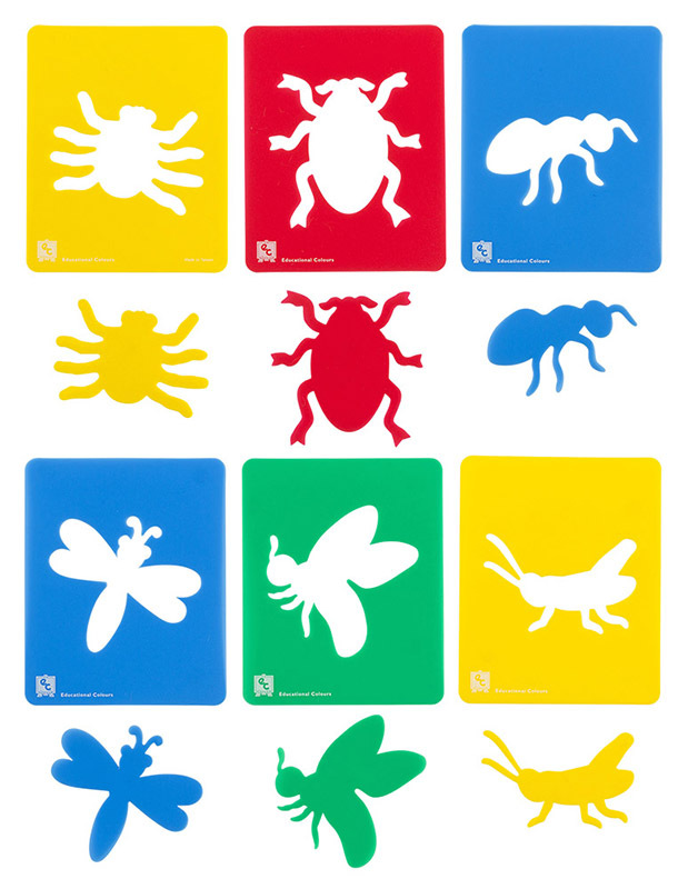 EC Insects Stencil - 6pk